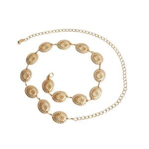 2146 Western Belts For Women Cowgirl, Chain, Concho, Western Jewelry, Gold